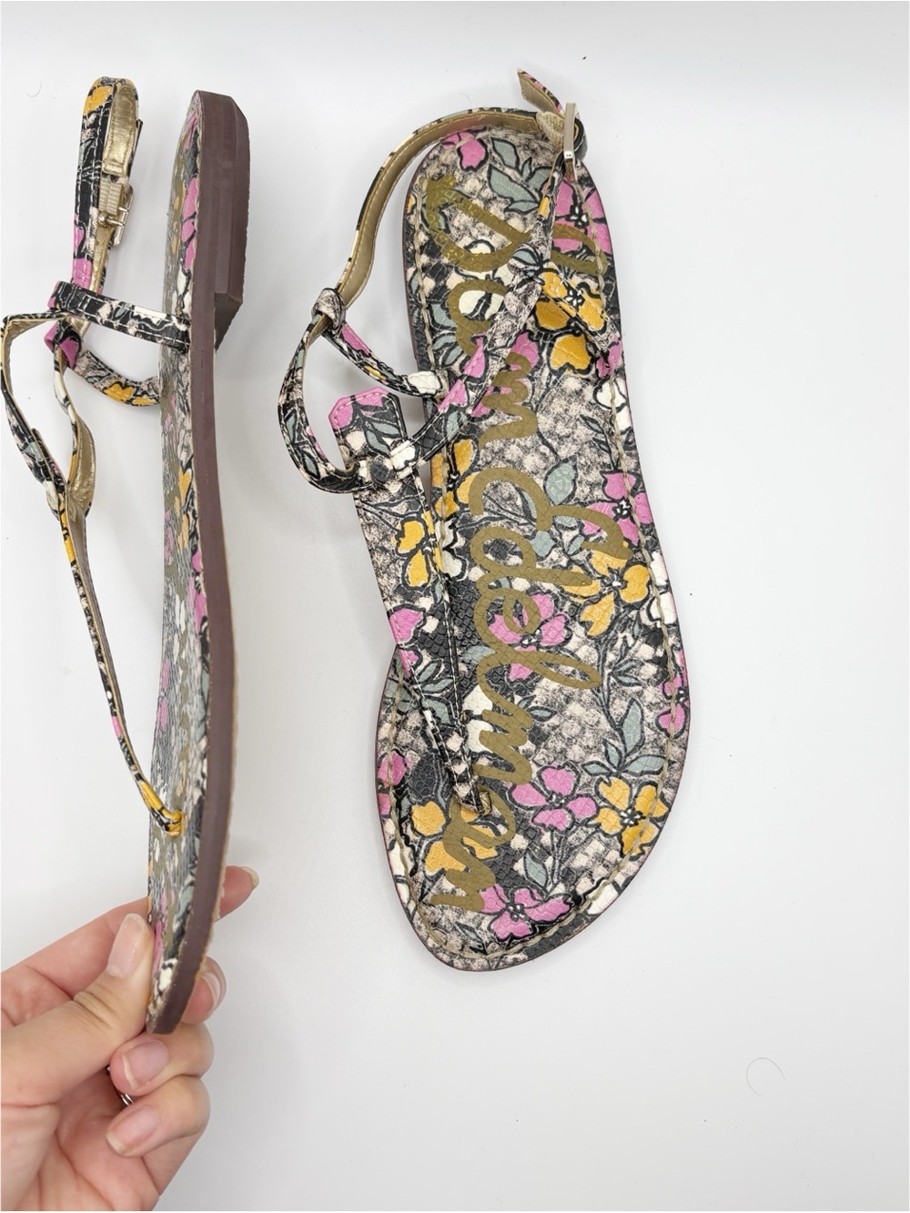 Sam Edelman Floral Thong Sandals - Picture 2 of 8